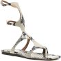 Paris Texas Uma sandalen met slangenleer-effect Beige - Thumbnail 2