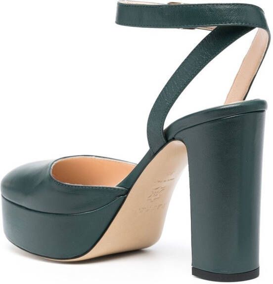 P.A.R.O.S.H. Leren pumps Groen