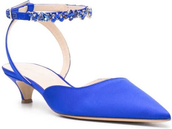 P.A.R.O.S.H. Pumps met kristal Blauw