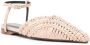 Patrizia Pepe Leren slippers Beige - Thumbnail 2