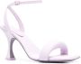 PATRIZIA PEPE Monochrome Vierkante Sandalen Paars Dames - Thumbnail 6