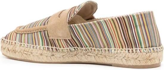 Paul Smith Alvarez gestreepte espadrilles Groen