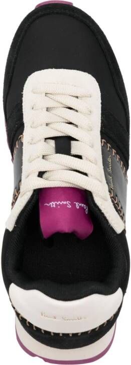 Paul Smith Eighties sneakers met colourblocking Zwart