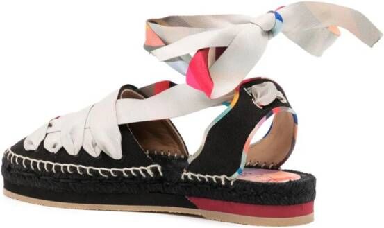 Paul Smith Espadrilles met veters Zwart