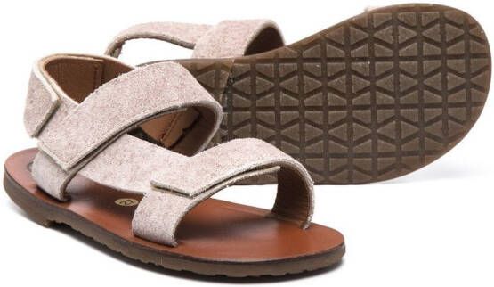 Pèpè Bailey sandalen met open teen Beige