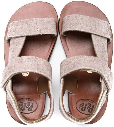 Pèpè Bailey sandalen met open teen Beige