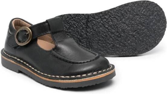 Pèpè Leren loafers Zwart