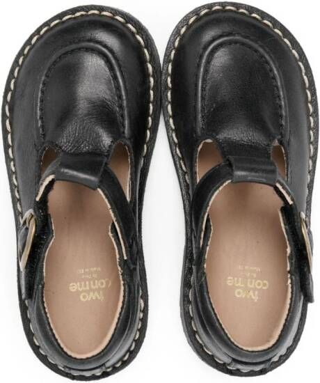 Pèpè Leren loafers Zwart