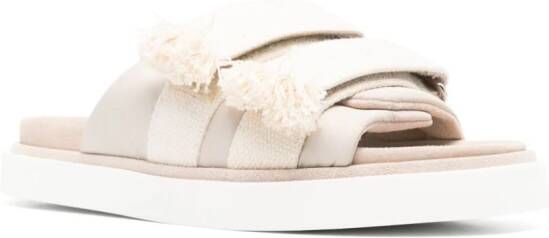 Peserico Gewatteerde slippers Beige