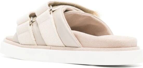 Peserico Gewatteerde slippers Beige