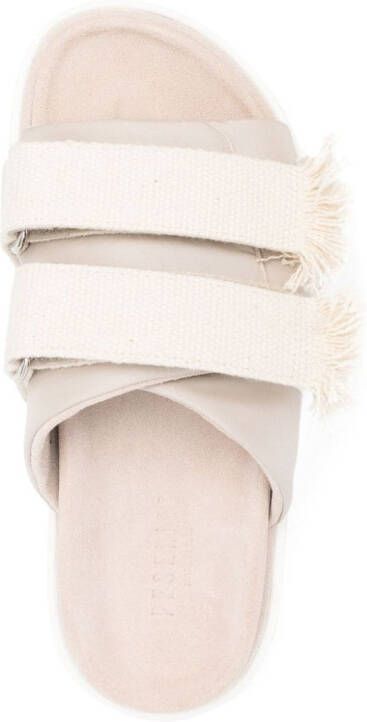 Peserico Gewatteerde slippers Beige