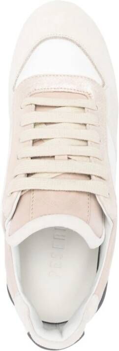 Peserico Sneakers met glitters Beige