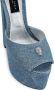 Philipp Plein 120mm glitter sandalen met plateauzool Blauw - Thumbnail 4