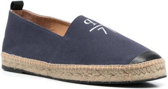 Philipp Plein Espadrilles met logoprint Blauw