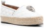 Philipp Plein Espadrilles verfraaid met doodskop Wit - Thumbnail 2