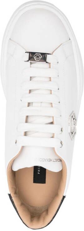 Philipp Plein Hexagon low-top sneakers Wit