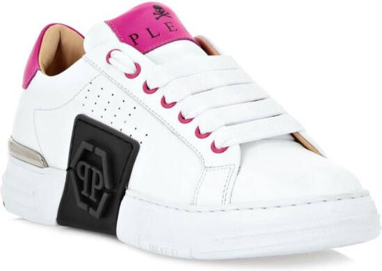 Philipp Plein Hexagon low-top sneakers Wit