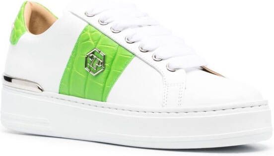 Philipp Plein Hexagon low-top sneakers Wit