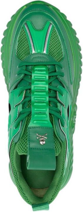 Philipp Plein Hexagon Runner low-top sneakers Groen