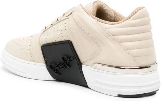 Philipp Plein Leren sneakers Beige