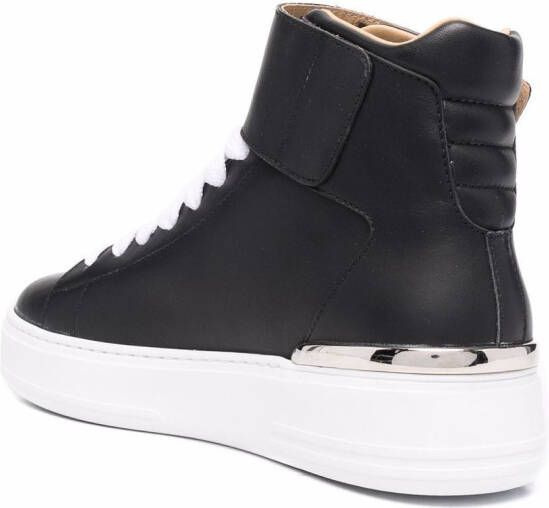 Philipp Plein Leren sneakers Zwart