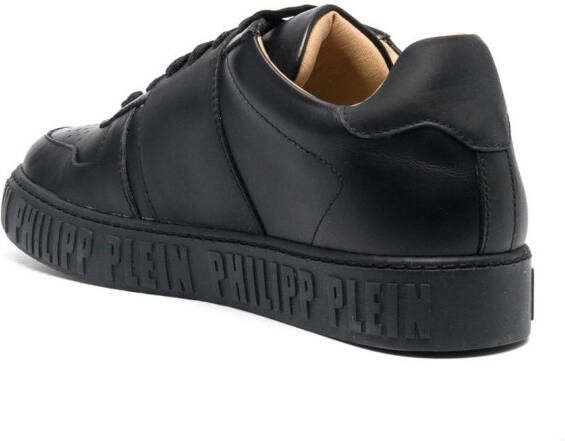 Philipp Plein Leren sneakers Zwart