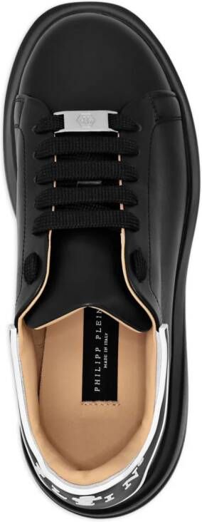 Philipp Plein Leren sneakers Zwart