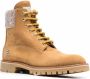 Philipp Plein Leren veterlaarzen Beige - Thumbnail 2