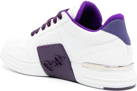 Philipp Plein Royal Street sneakers met logo-reliÃf Wit