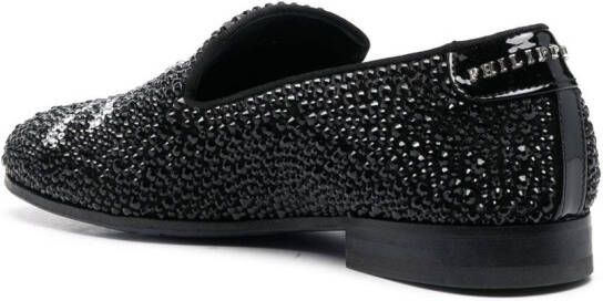 Philipp Plein Mocassins met doodskop Wit