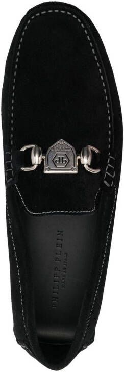 Philipp Plein Moccasin suède loafers Zwart