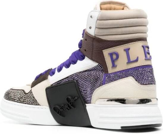 Philipp Plein Phantom Skull & Bones high-top sneakers Beige