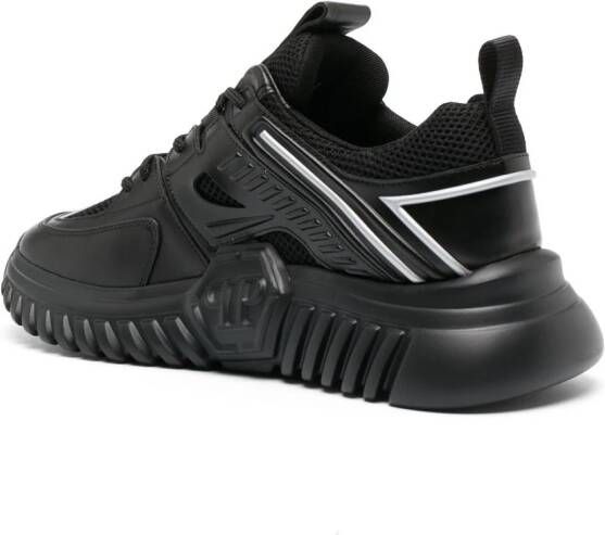 Philipp Plein Runner sneakers met vlakken Zwart