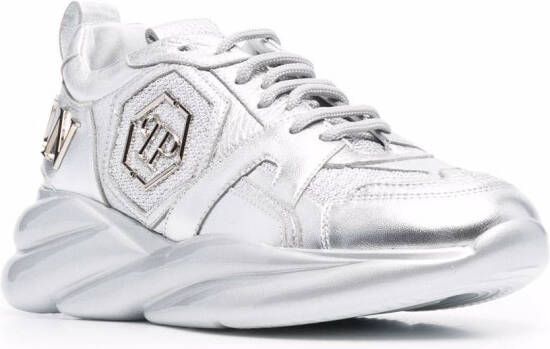 Philipp Plein Runner low-top sneakers Zilver