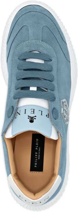 Philipp Plein Runner suède sneakers Blauw