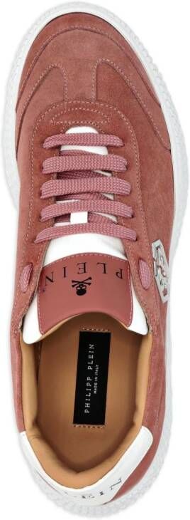 Philipp Plein Runner suède sneakers Roze