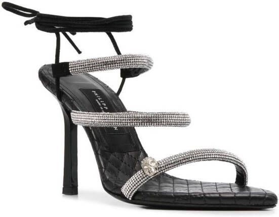 Philipp Plein Sandalen met bandjes Zwart