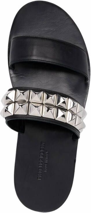 Philipp Plein Sandalen met studs Zwart