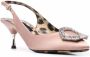 Philipp Plein Slingback pumps met kristallen Beige - Thumbnail 2