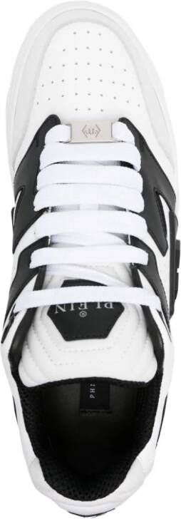 Philipp Plein Sneakers met logo-reliëf Wit