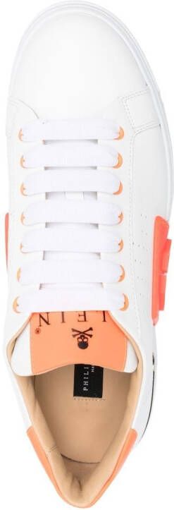 Philipp Plein Sneakers met logopatch Wit