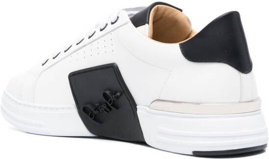 Philipp Plein Sneakers met logopatch Wit