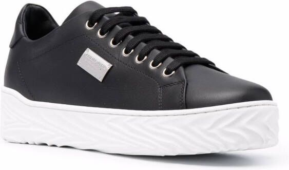 Philipp Plein Sneakers met logoplakkaat Zwart