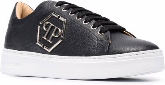 Philipp Plein Sneakers met logoplakkaat Zwart