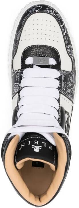 Philipp Plein Sneakers met paisley-print Zwart