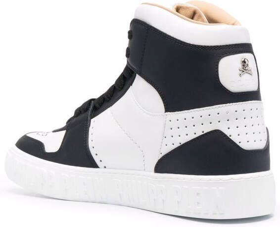 Philipp Plein Sneakers met spinnenprint Wit