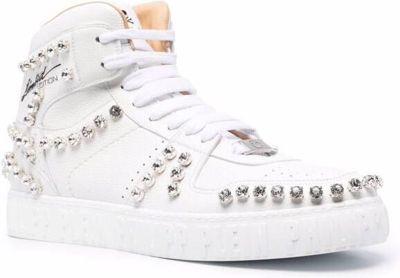 Philipp Plein Sneakers met studs Wit