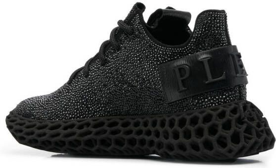 Philipp Plein Sneakers verfraaid met kristallen Zwart