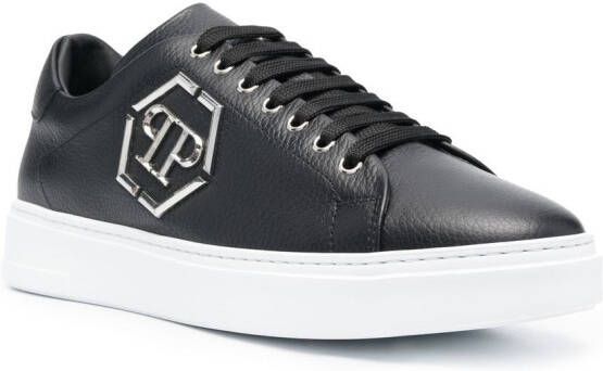 Philipp Plein Sneakers verfraaid met logo Zwart