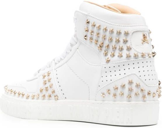 Philipp Plein Stars high-top sneakers Wit